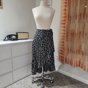 She + Sky Faux Wrap Skirt